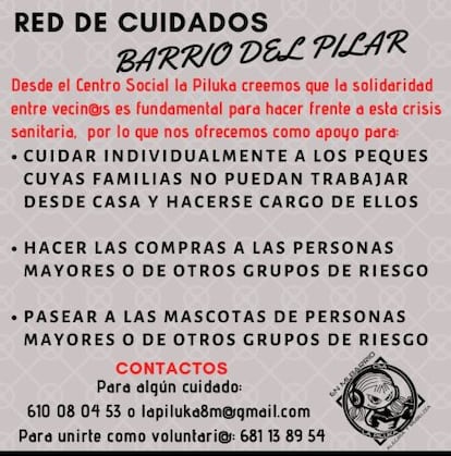 Red de Cuidados Barrio del Pilar