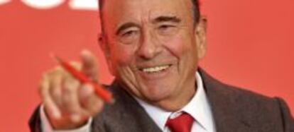 El presidente del Banco Santander, Emilio Botín, durante de la presentación de resultados del ejercicio 2013