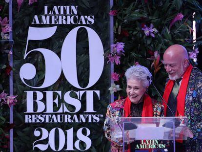 María Elena Lugo Zermeño y Gerardo Vázquez Lugo, del restaurante Nicos, en Ciudad de México.