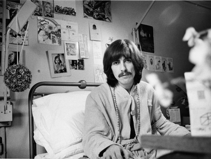 George Harrison en 1969, en una imagen, como todas en este reportaje, cedida por la editorial Libros del Kultrum.
