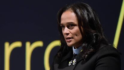 Isabel Dos Santos, en 2018, en la sede de Efacec, empresa que compró con un crédito del Estado angoleño. En vídeo, Dos Santos niega las acusaciones de corrupción en una entrevista el pasado 10 de enero.