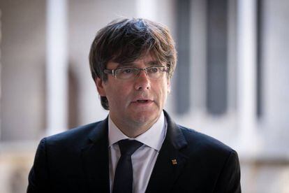 El presidente catal&aacute;n, Carles Puigdemont, el pasado 16 de junio