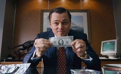 Leonardo di Caprio, en 'El lobo de Wall Street'.