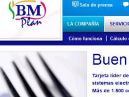 Imagen de la página web de Buen Menú