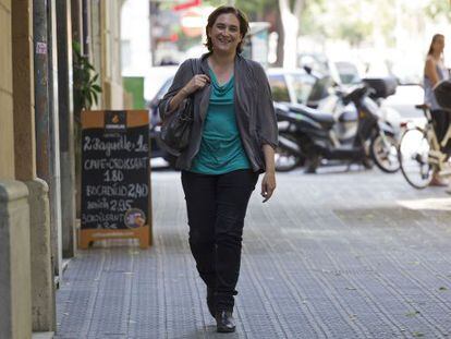 Ada Colau, ganadora en las elecciones municipales en Barcelona al frente de la formaci&oacute;n Barcelona en Com&uacute;. Foto: Joan Sanchez