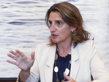 La vicepresidenta tercera y ministra de Transición Ecológica, Teresa Ribera.