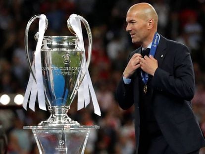 Zidane, con la Champions.