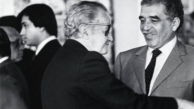 Juan Rulfo y Gabriel García Márquez, en una fotografía de 1982.