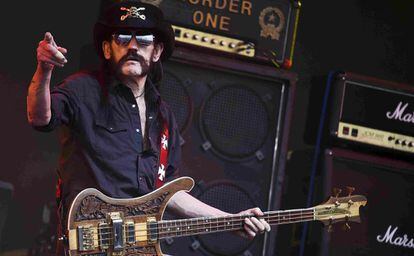 Ian Fraser 'Lemmy' Kilmister durante una actuación en Somerset (Reino Unido), en 2015.