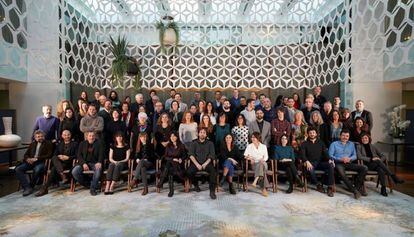 Foto de familia de los nominados en los premios Gaudí 2019.