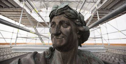 El rostro de Carlos IV esculpido por Manuel Tolsá en 1803.