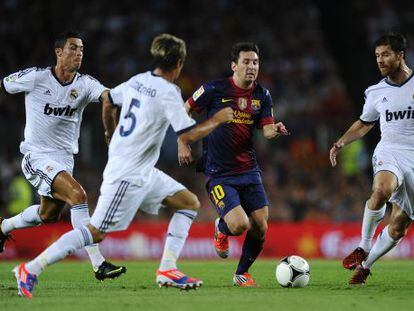 Cristiano, Coentr&atilde;o y Xabi Alonso persiguen a Messi