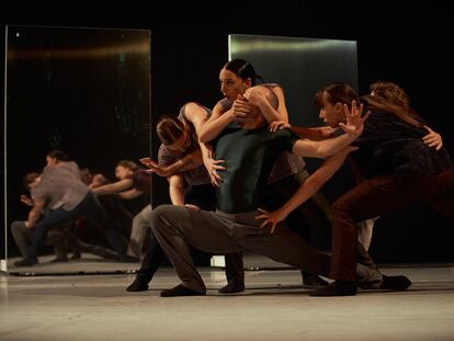 Ensayo general de 'Prisma', de Iratxe Ansa e Igor Bacovich, en el Museo Universidad de Navarra.