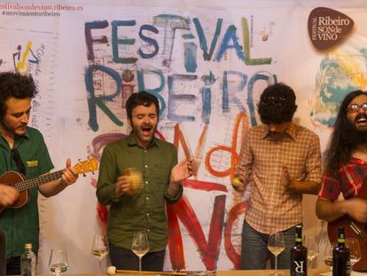 Los organizadores, durante la presentaci&oacute;n del festival.