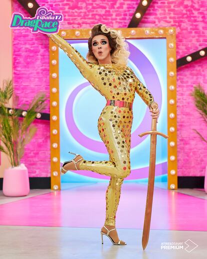 Sharonne durante su presentación en la segunda temporada de Drag Race España.