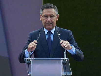 El president del Barcelona, Josep Maria Bartomeu, en una imatge d'arxiu.