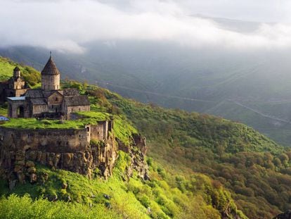 El monasterio de Tatev, en la provincia de Syunik, al sureste de Armenia.