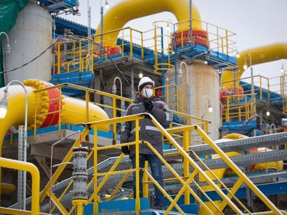 Planta de gas de Gazprom en Ust-Luga, Rusia.