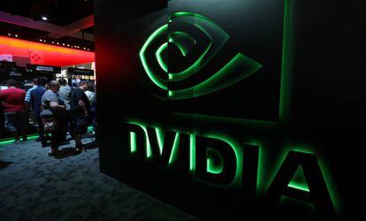 Instalación de Nvidia durante la expo E3, en Los Ángeles, en 2017.