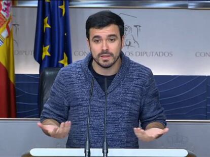 Alberto Garzón califica de “injustas” las críticas de Iglesias a Cayo Lara por cuestionar a Espinar