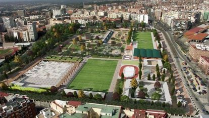 Proyecto del parque en Chamberí que llegará al barrio en los próximos años tras el cierre del campo de golf.