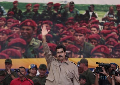 Maduro, en un acto de las fuerzas armadas venezolanas 