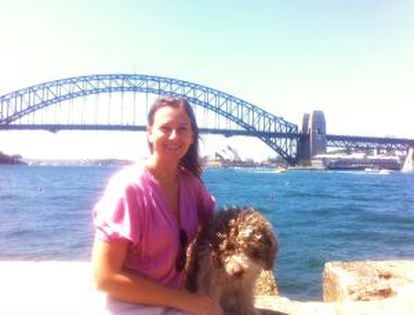 Paula Llull en Australia.