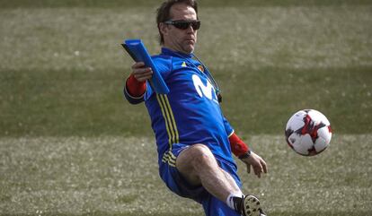 Julen Lopetegui, en el entrenamiento de la selecci&oacute;n espa&ntilde;ola. 