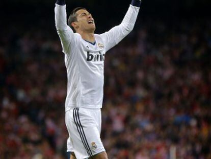 Cristiano Ronaldo se lamenta durante la final.