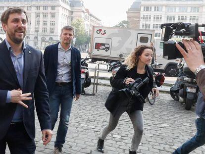 Toní Comín, a mediados de mayo en Bruselas.