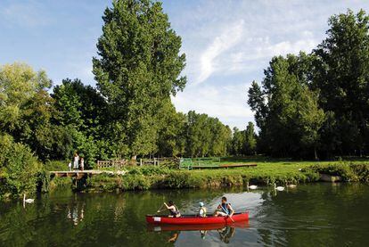 Uno de los rincones más sorprendentes de Francia son las marismas de Poitou (Marais Poitevin), un laberinto de verdosos canales y pintorescos pueblos declarado parque natural. Accesible desde Poitiers, este plácido humedal repleto de aves, conocido como 'la Venecia verde', alcanza los 800 kilómetros cuadrados de expansión, entre ciénagas húmedas y secas, bosques surcados por canales que se pueden navegar y carriles bici. Hay dos entradas principales para recorrerlos: los pueblos de Coulon y Arçais, a lo que se puede llegar en vehículo propio.