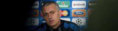 Mourinho, durante su comparecencia ante los medios.