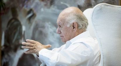 Ricardo Lagos, durante la entrevista el pasado viernes en Santiago de Chile.