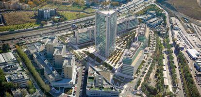 Futura torre de oficinas en el parque empresarial Adequa de Madrid.