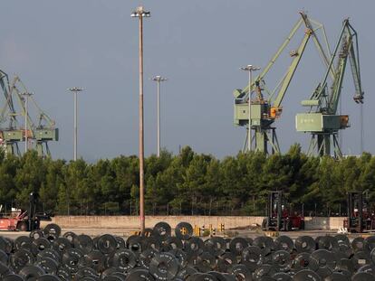 Planta de Arcelor en Taranto, sur de Italia.