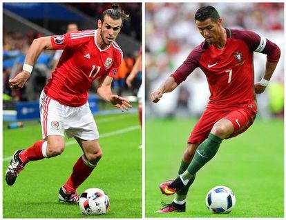 Bale y Cristiano, con Gales y Portugal.