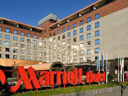 Un hotel de la cadena Marriott en Milán (Italia)