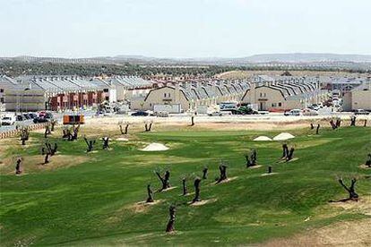 El campo de golf construido en el entorno del casino de Aranjuez.