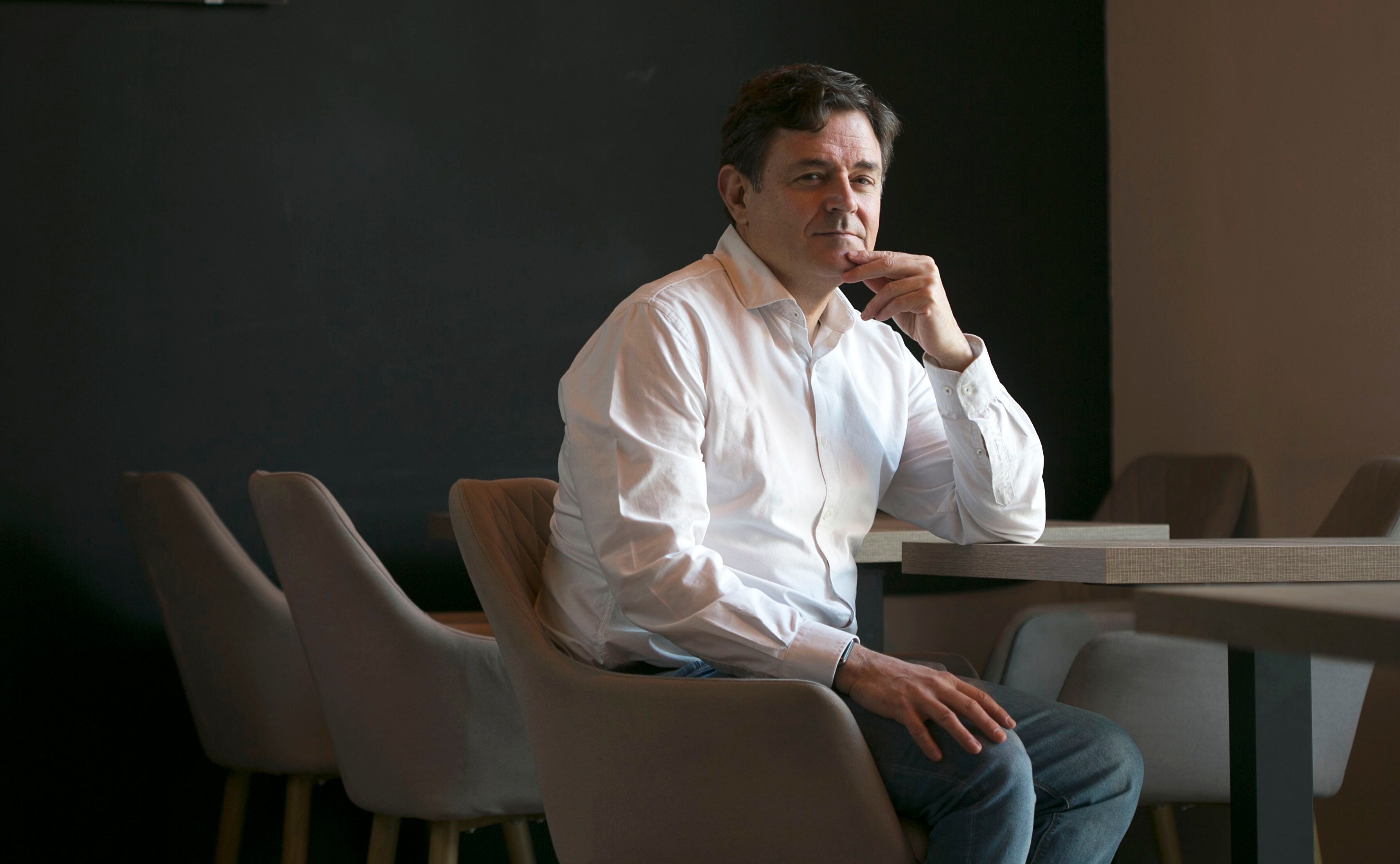 Jaime de Berenguer, tras la entrevista.