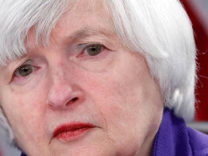 Janet Yellen, presidenta de la Fed hasta febrero pr&oacute;ximo.