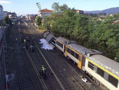 El accidente del tren se ha producido cerca de la estación.
