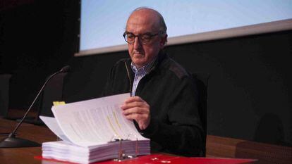 Jaume Roures, director general de Mediapro, en una rueda de prensa en febrero de 2016.