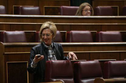 Rosa D&iacute;ez, l&iacute;der de UPyD, en el Congreso