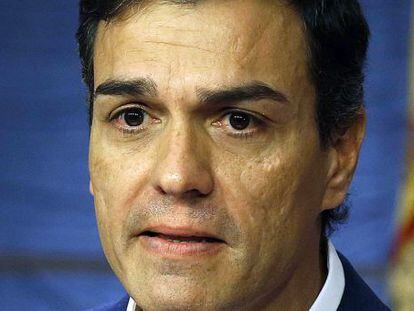 El ex secretario general del PSOE Pedro Sánchez, en una imagen de archivo.