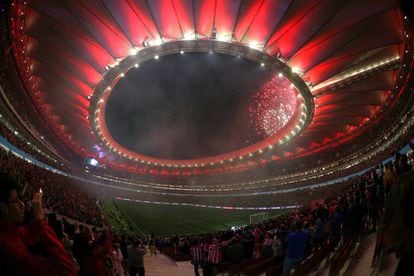 Inauguración del Wanda Metropolitano, el 16 de septiembre de 2017, frente al Málaga. La pasada temporada el Atlético creció en 8.000 abonados.