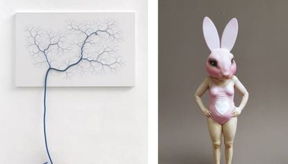 'Ciclotrama 57', de Janaina Mello Landini, en Zipper Galería y 'Wild Life', de Samuel Salcedo, en la Galería 3 Punts.