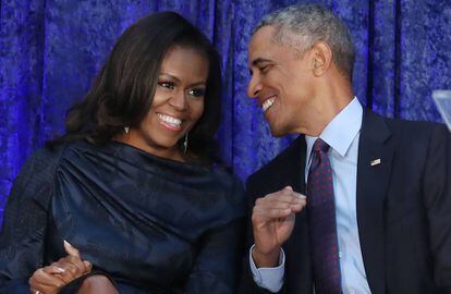 Barack Obama y Michelle Obama en Washington en febrero de 2018.