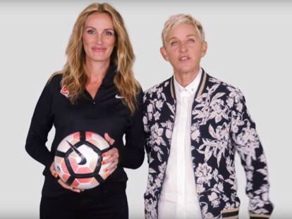 Julia Roberts y Ellen DeGeneres, en la capa&ntilde;a #PasaElBal&oacute;n