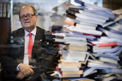 El escritor y académico Pere Gimferrer, autor del poemario 'Alma Venus', fotografiado esta semana en Barcelona.