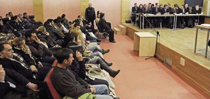 Juicio celebrado en la Audiencia de Granada contra 50 acusados por defraudar a la Seguridad Social.